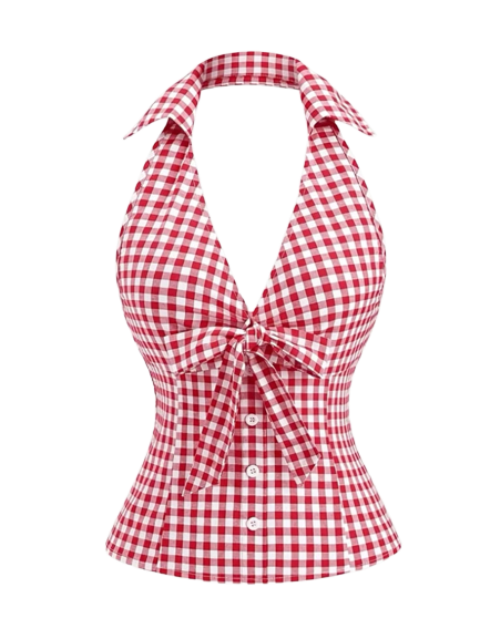 Le haut chemise à rayures